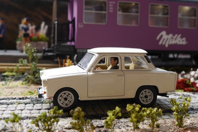 Trabbi mit Fahrer