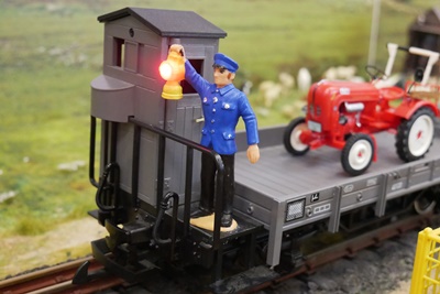 G�terwagen mit Rangierer