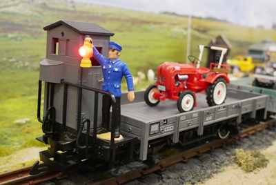 G�terwagen mit Rangierer