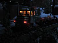 Diesellok mit Schneepflug